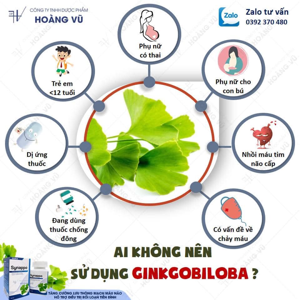 Ai không nên dùng Ginko Biloba